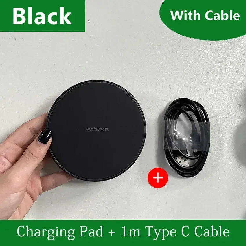 200W Wireless Charger Pad Stand Mobile Phone Chargers Fast Charging Dock Station for Iphone 16 15 14 13 Pro Max Samsung Xiaomi