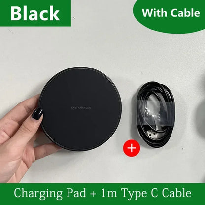 200W Wireless Charger Pad Stand Mobile Phone Chargers Fast Charging Dock Station for Iphone 16 15 14 13 Pro Max Samsung Xiaomi
