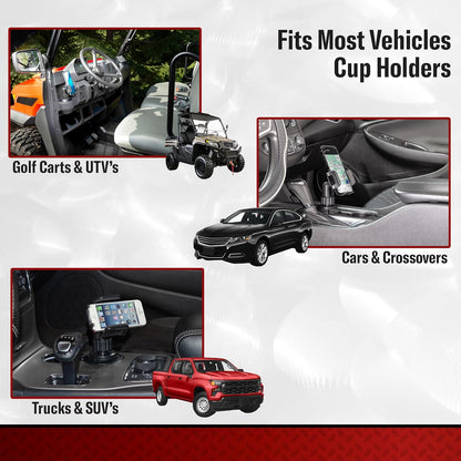 Cradle Cup Mount Phone Holder, Universal Car Phone Holder